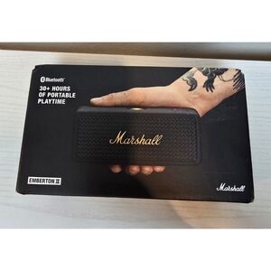 Marshall Bluetooth Speaker Emberton  II Black Brass New